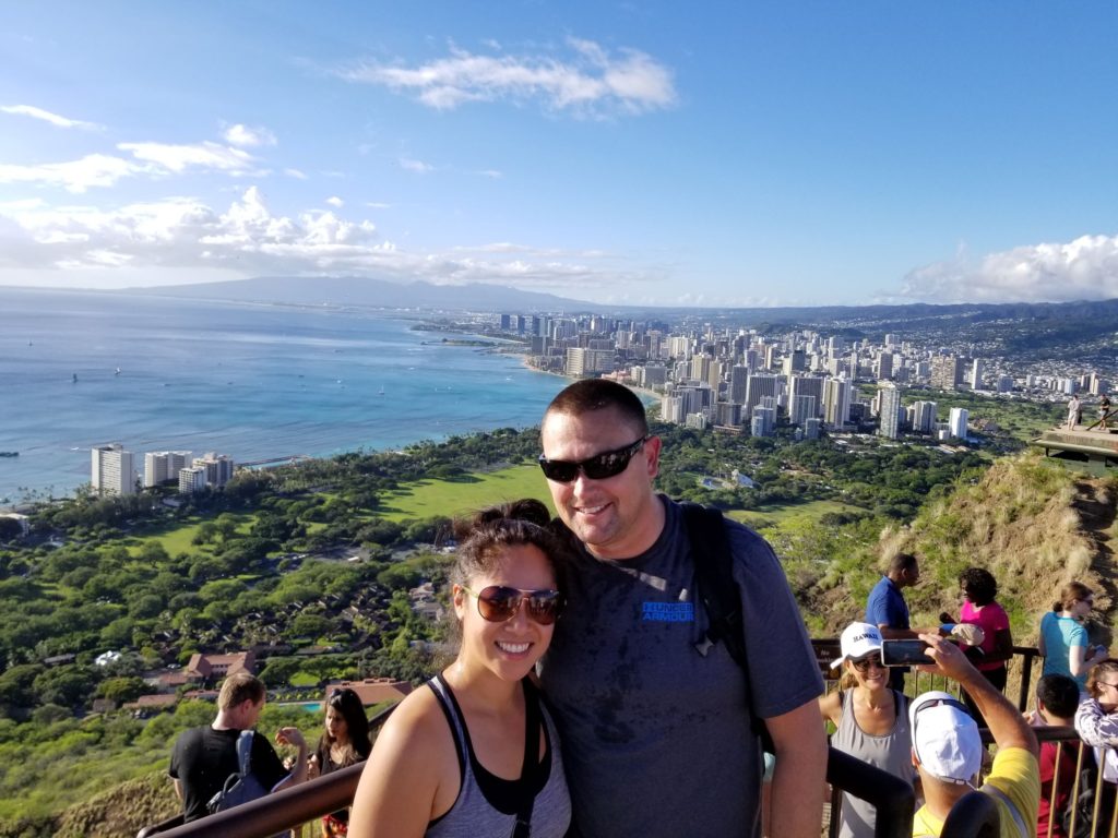 We made it to the of Diamond Head.