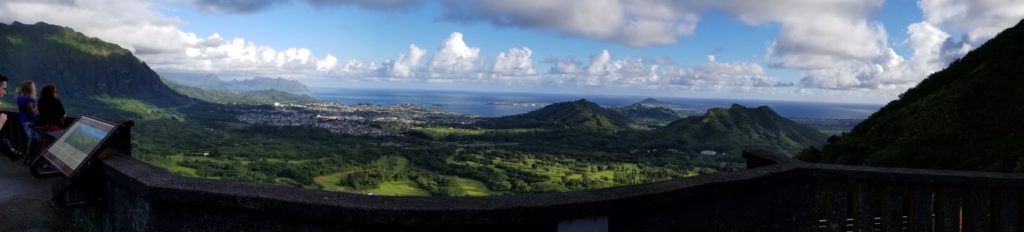 Panoramic view from Pali Lookout.