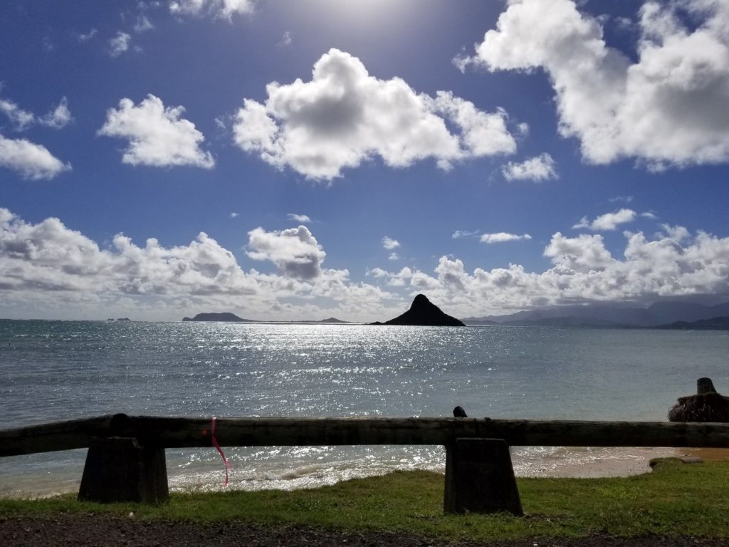 Chinaman's Hat of the coast of Oahu.