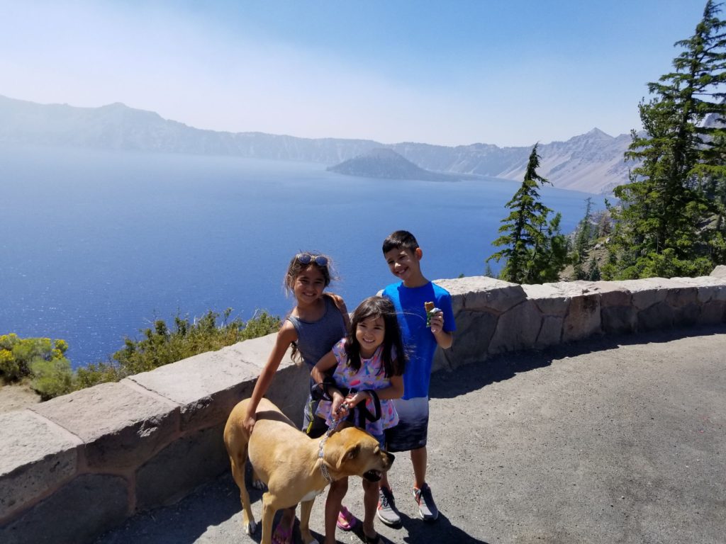 Crater Lake National Park with kids.