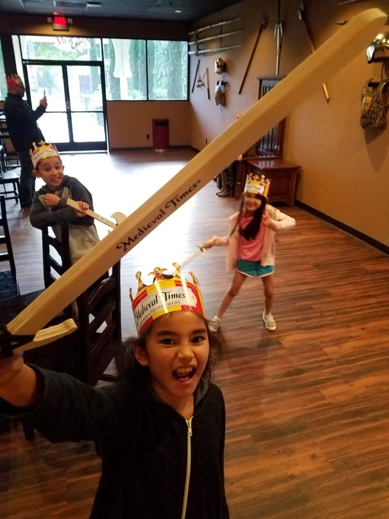 The kids had a blast on our middle ages field trip to Medieval Times!