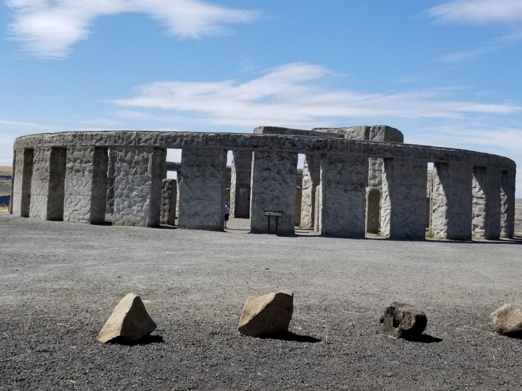 Maryhill Stonehenge was a really cool stop on our family roadschooling trip.