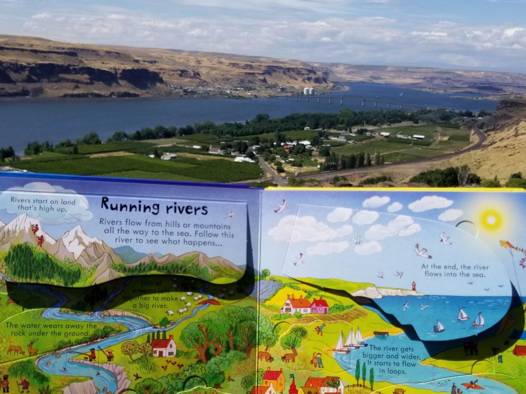 The Columbia River Gorge offer many beautiful stops for a Pacific Northwest roadschooling trip.