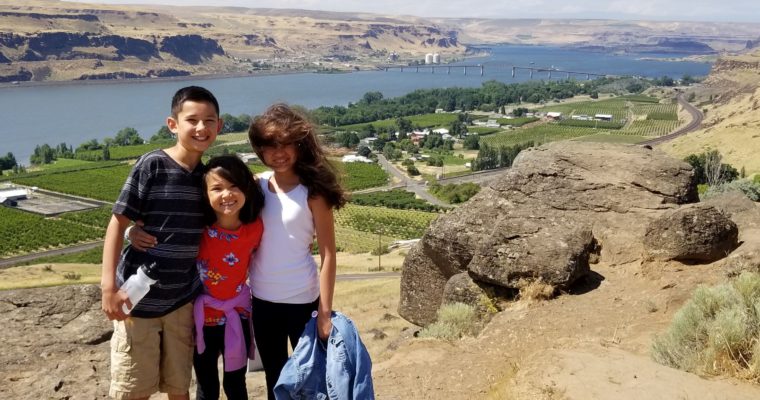 Roadschooling Trip with Kids Along the Columbia River Gorge